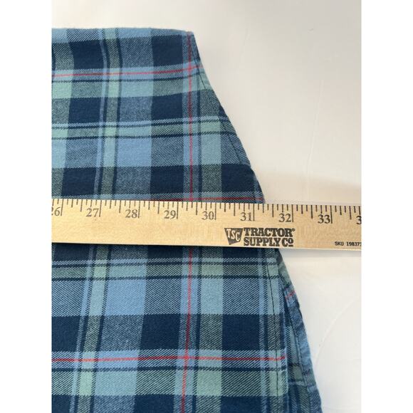 Duluth Trading Co Blue Plaid Soft Cotton Flannel Shirt Men's med - Picture 8 of 10